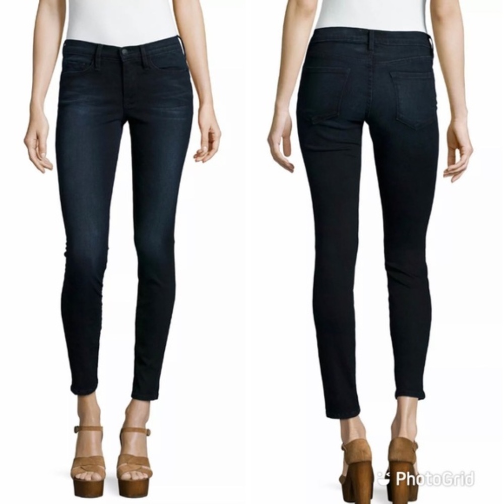 FRAME Le Skinny de Jeanne Manor Avenue Denim Wash Skinny Jeans 28